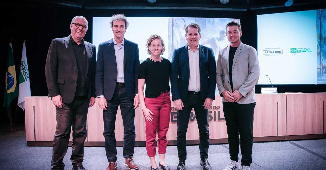 Representantes do COB e do Arena Hub lançam desafio para startups (Divulgação / COB)