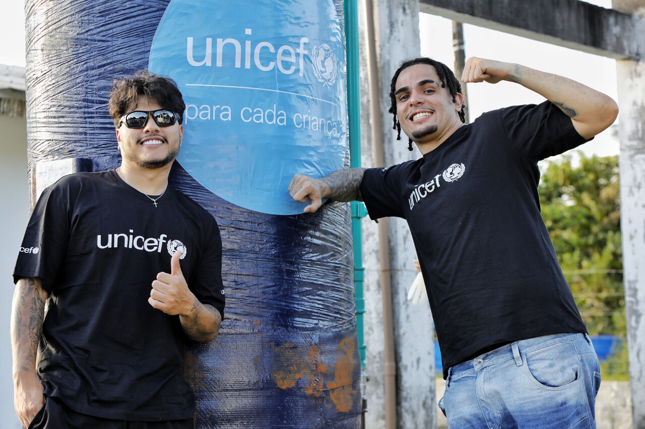 Igão e Mítico foram nomeados os primeiros Apoiadores de Alto Perfil do UNICEF no Brasil