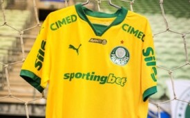 Cimed volta a estampar as camisas do Palmeiras (Crédito: Divulgação / Palmeiras)